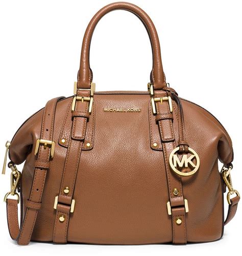 michael kors bedford medium satchel leather luggage|Michael Kors Bedford Medium Satchel Leather (Luggage).